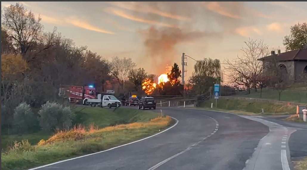 Causa incendio centralina metano loc. Bellaria a Montalcino la fornitura di gas è stata interrotta, Successivo aggiornamento alle ore 15,00